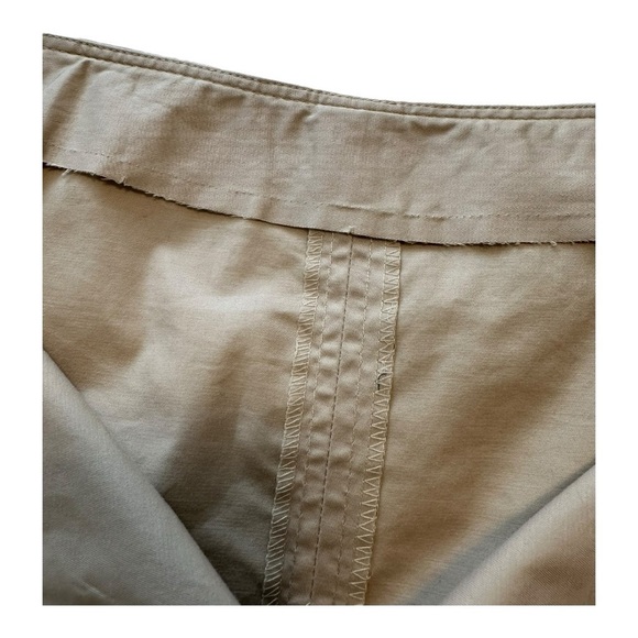 Banana Republic Flat Front A-Line Skirt Midi High Rise Slash Pockets Size 14 - Picture 8 of 9